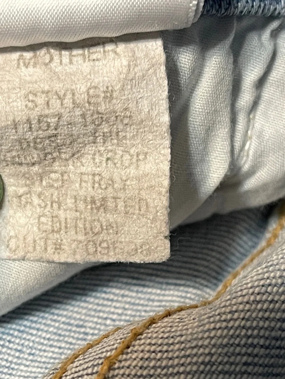 MOTHER Jeans The Insider Crop Step Fray Straight Leg Mid Rise Casual Size 29 - Picture 9 of 14